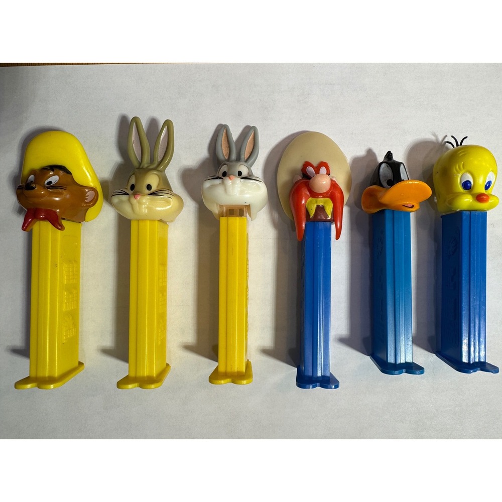 Vtg Looney Tunes PEZ Dispenser Lot Speedy Gonzales BugsBunny Yosemite Sam Tweety - Picture 2 of 16